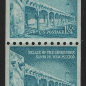 Scott# 1054a "PALACE OF GOVERNORS" MNH COIL PAIR, NICELY CENTERED