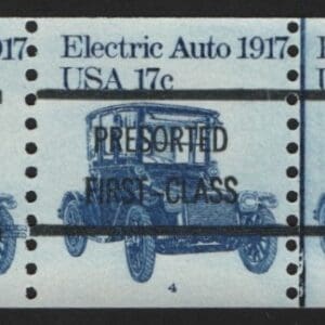 Scott# 1906a ELECTRIC CAR MNH PRESORTED PRECANCEL PNC5 P#4, 11mm