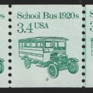 Scott# 2123 "SCHOOL BUS" MNH PNC3, PLATE#2, NICELY CENTERED