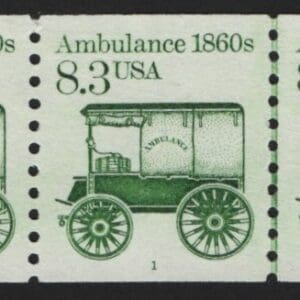 Scott# 2128 AMBULANCE MNH PNC3 PLATE#1, NICELY CENTERED