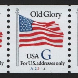 Scott# 2890 BLUE "G" RATE MNH PNC5, PLATE# A2214, NICELY CENTERED