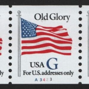 Scott# 2890 BLUE "G" RATE MNH PNC5, PLATE# A3423 NICELY CENTERED