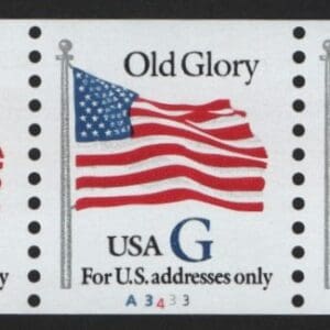 Scott# 2890 BLUE "G" RATE MNH PNC5, PLATE# A3433 NICELY CENTERED