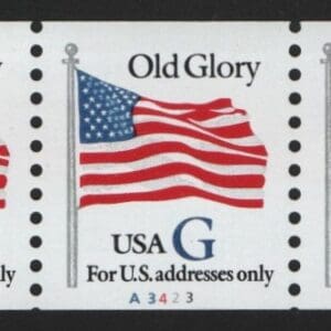 Scott# 2890 BLUE "G" RATE MNH PNC7, PLATE# A3423 NICELY CENTERED