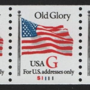 Scott# 2891 RED "G" RATE, MNH PNC5 PLATE# S1111 NICELY CENTERED