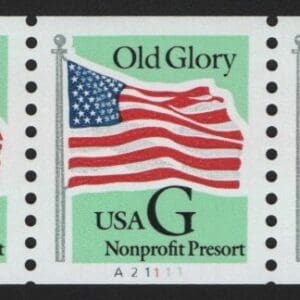 Scott# 2893 "G" RATE, MNH NON PROFIT PNC5, PLATE# A21111
