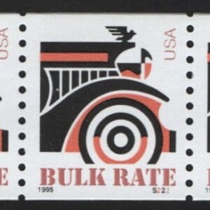 Scott# 2905 "AUTOMOBILE" MNH MEDIUM DATE PNC5, PLATE # S222