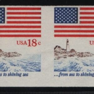 Scott# 1891a "SEA TO SHINNING SEA" MNH EFO IMPERF COIL PAIR