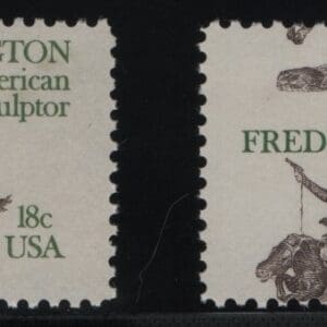 Scott# 1934 "FREDERIC REMINGTON" MNH MAJOR MISPERF ERROR