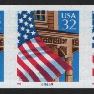 Scott# 2915A "FLAG OVER PORCH" MNH PNC7 P# 99999, NICELY CENTERED