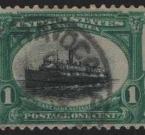 Scott# 294 "PAN AMERICAN" USED, WITH A HATO CANDAL, PR CDS CANCEL