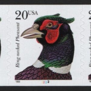Scott# 3055 "RING-NECKED PHEASANT" MNH S/A PNC5, P# 2222