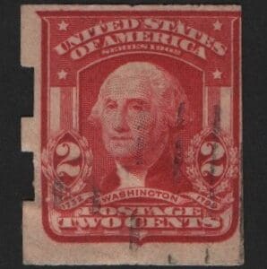 Scott# 320A "WASHINGTON" USED TYPE II WITH SCHERMACK TYPE III PERFS