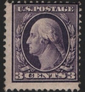 Scott# 333 "WASHINGTON" MINT, VERY LITELY PREVIOUSLY HINGED