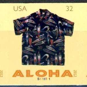 Scott# 4597-4601 "ALOHA SHIRTS" MNH PNC5, PLATE # S111111