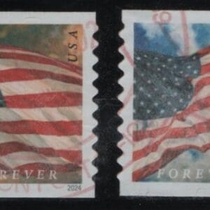 Scott# 5871-74 "2024 FLAGS" USED APU COIL SINGLES SET (4)