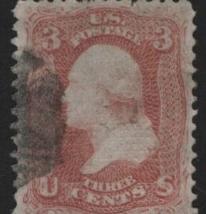 Scott# 94 "WASHINGTON" USED WITH OBLITERATION CORK CANCEL