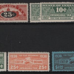 INDIANA MINT INTANGIBLE GOODS STATE REVENUE LOT, SOME DUPLICATION