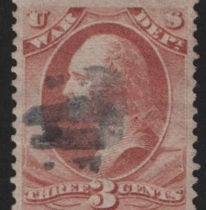 Scott# O116 WAR DEPT "WASHINGTON" USED WITH A SON CANCEL