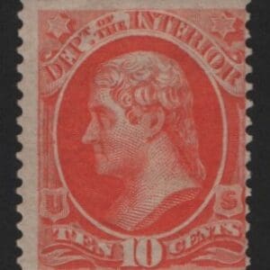 Scott# O19 INTERIOR DEPT "JEFFERSON" MINT SINGLE