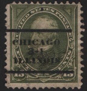 Scott# 284 "HENRY CLAY" USED SINGLE, CHICAGO, ILL. PRECANCEL