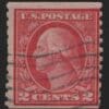 Scott# 454 "WASHINGTON" TYPE II PERF 10, FLAG CANCEL * SEE NOTE *