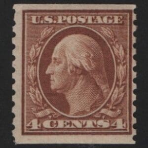 Scott# 495 "WASHINGTON" MINT FLAT PLATE PERF 10, UNWATERMARKED