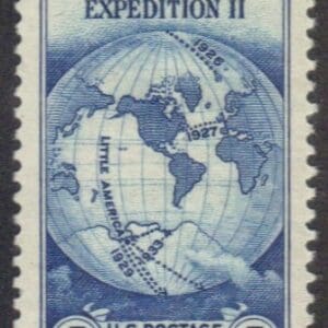 Scott# 733 BYRD ANTARCTIC EXPOSITION" MINT SINGLE NICELY CENTERED