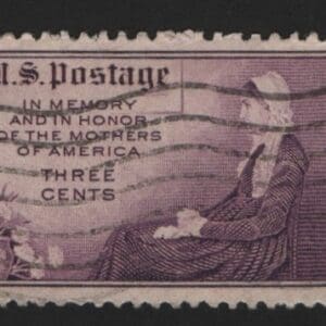Scott# 738 "MOTHERS DAY" FLAT PRESS PERF 11 X 11 USED SINGLE
