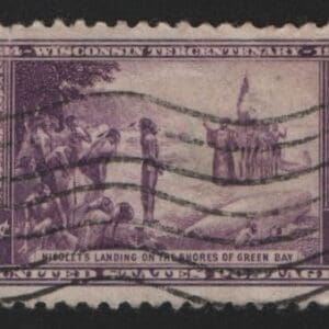 Scott# 739 "WISCONSIN TERCENTENARY" USED SINGLE