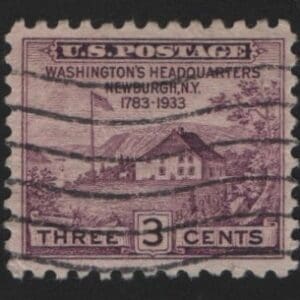 Scott# 752 "WASHINGTON'S HEADQUARTERS" USED SPECIAL PRINTING
