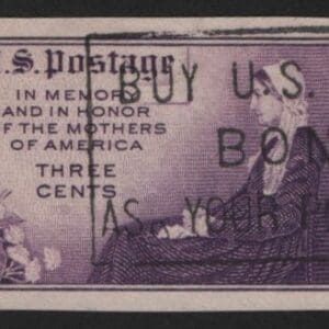 Scott# 754 "WHISTLER'S MOTHER" USED IMPERF SPECIAL PRINTING, NGAI