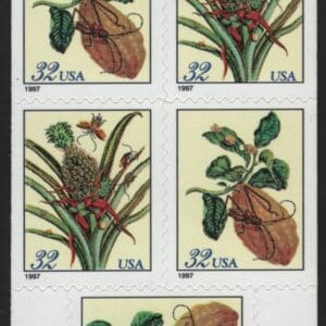 Scott# 3128b-29b "BOTANICAL PRINTS" MNH BKLET (5) PLATE# S11111