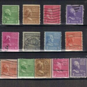 Scott# 839-851PRESIDENTIAL SERIES USED FULL COIL SINGLES SET (13)