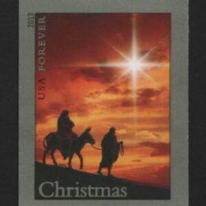 Scott# 4813 "HOLY FAMILY & DONKEY" NO DIE CUT SINGLE, MNH