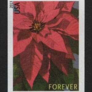 Scott# 4816 "POINSETTIA" NO DIE CUT BOOKLET SINGLE, MNH