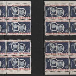 Scott# 1131 ST LAWRENCE SEAWAY MNH MATCHED PLATE BLOCKS(4)P#26336