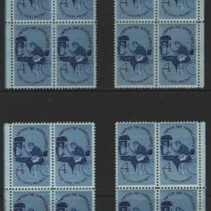 Scott# 1155 EMPLOY THE HANDICAPPED MNH MATCHED PB SET (4)P#26682
