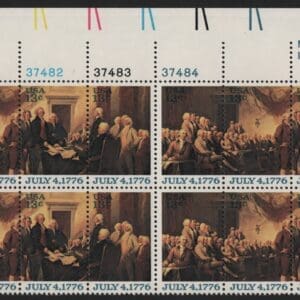 Scott# 1691-94 DECLARATION OF INDEPENDENCE MATCHED PLATE BLOCKS (16) - Image 3