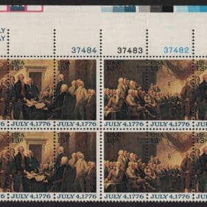 Scott# 1691-94 DECLARATION OF INDEPENDENCE MATCHED PLATE BLOCKS (16) - Image 4