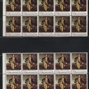 Scott# 1704 "BICENTENNIAL" MNH MATCHED PLATE BLOCKS (10) P# 37642