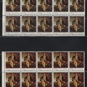 Scott# 1704 "BICENTENNIAL" MNH MATCHED PLATE BLOCKS (10) P# 37647