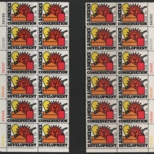 Alternative view of Scott# 1723-24 "ENERGY" MATCHED PLATE BLOCKS (12) P#38094-38099