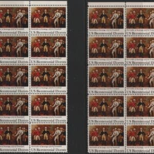 Scott# 1728 "SARATOGA" MNH MATCHED PLATE BLOCKS (10) P# 38138-42