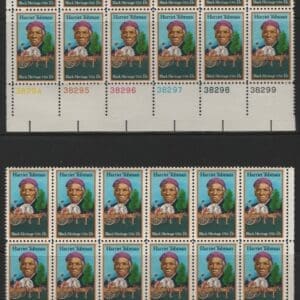 Alternative view of Scott# 1744 "HARRIET TUBMAN" MATCHED PLATE BLOCKS(12) P# 38294-99