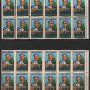 Alternative view of Scott# 1744 "HARRIET TUBMAN" MATCHED PLATE BLOCKS(12) P# 38300-05