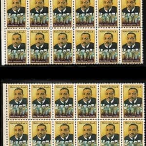 Scott# 1771 "MARTIN LUTHER KING" MATCHED PLATE BLOCKS(12) P#38820