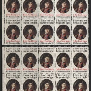 Scott# 1789 JOHN PAUL JONES MNH MATCHED PLATE BLOCKS (10)