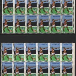 Alternative view of Scott# 1790 SUMMER OLYMPICS MNH MATCHED PLATE BLOCKS(12) P#39111