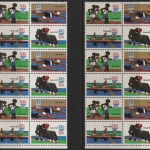 Scott# 1791-94 "22nd OLYMPICS" MATCHED PLATE BLOCKS (12) P# 39089